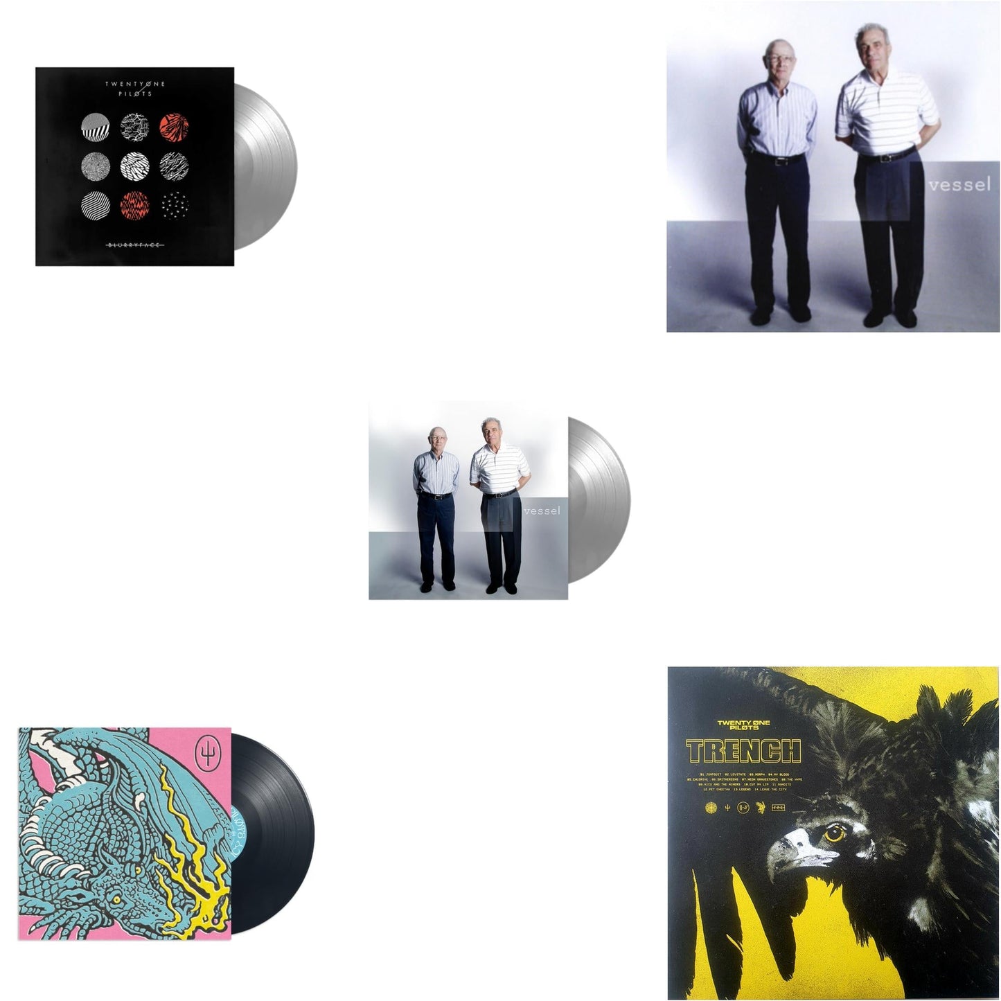 Scaled & Icy & Blurryface (Silver LP Vinyl Fbr Anniversary) & Vessel (Fbr 25Th Anniversary/Silver LP Vinyl) & Trench (2LP/Dl Code) & Vessel