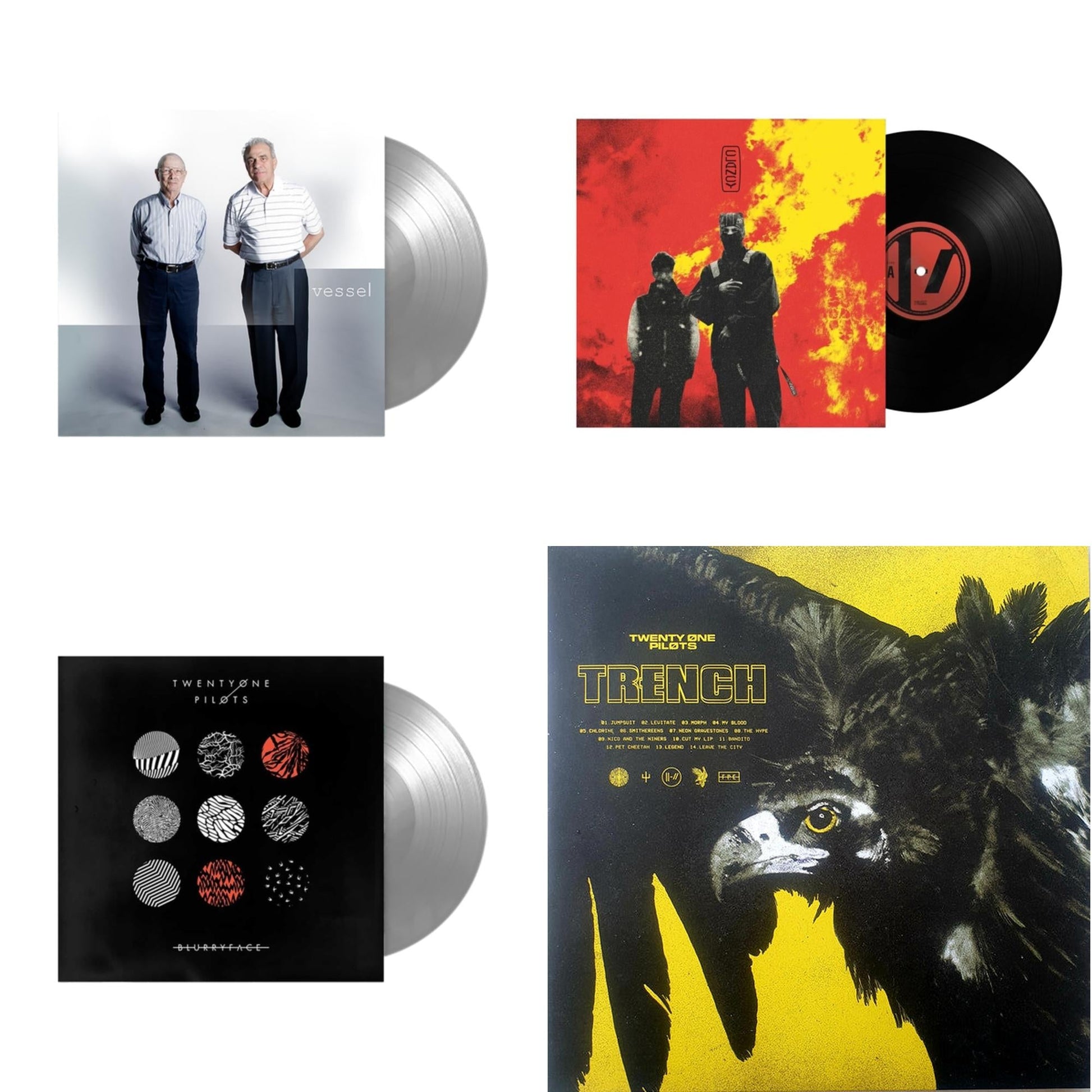 This is a 4 LP Vinyl SKU bundle.
1.This LP Vinyl is brand new.Format: LP VinylThis item's title is: ClancyArtist: Twenty One PilotsBarcode: 075678610998Release Date: 5/24/2024
2.This LP Vinyl is brand new.