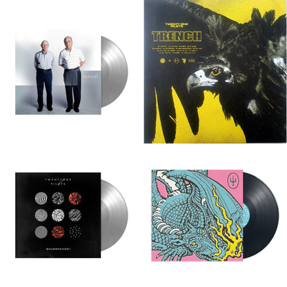 This is a 4 LP Vinyl SKU bundle.
1.This LP Vinyl is brand new.Format: LP VinylThis item's title is: Scaled & IcyArtist: Twenty One PilotsLabel: FULED BY RAMENBarcode: 075678641558Release Date: 11/19/2021
2.This LP Vinyl is brand new.