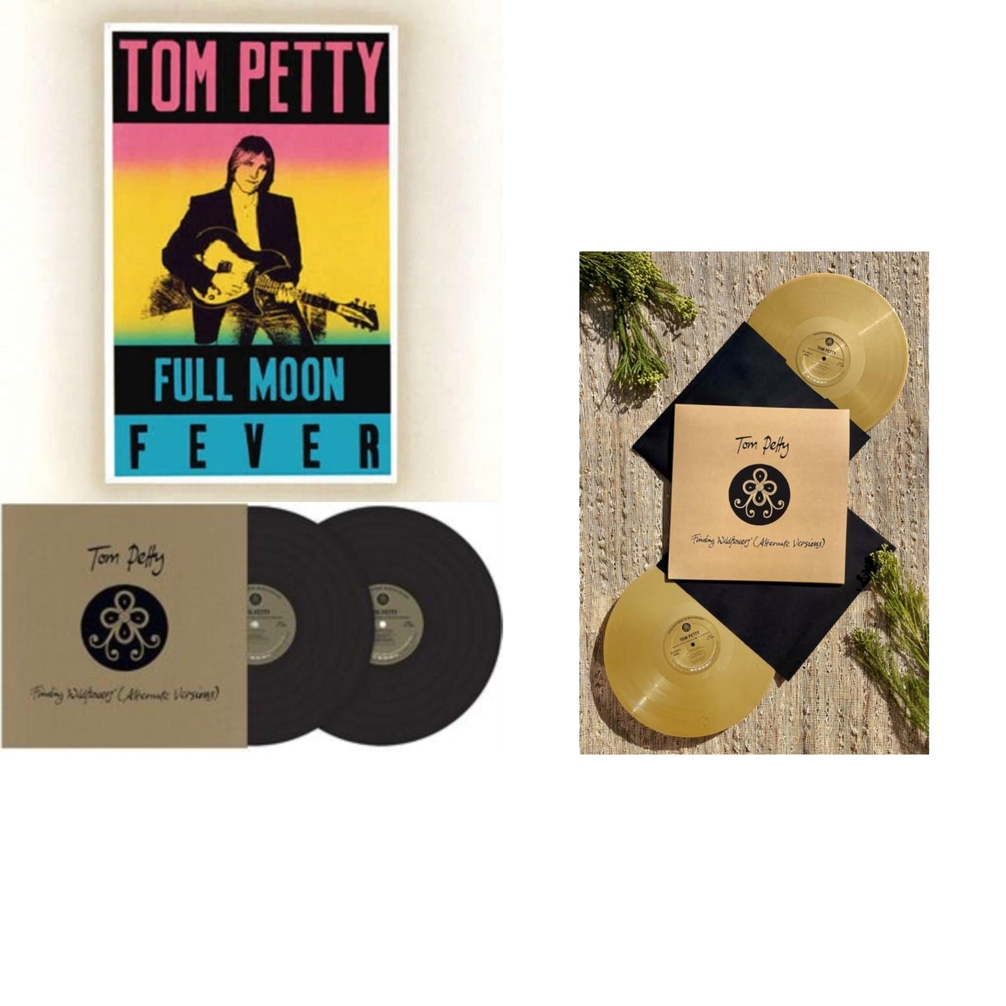 This is a 3 LP Vinyl SKU bundle.
1.This LP Vinyl is brand new.Format: LP VinylMusic Style: ThrashThis item's title is: Finding Wildflowers (Alternate Versions) (2LP/Gold Vinyl) (I)Artist: Tom PettyLabel: WARNERBarcode: 093624884941Release Date: 4/16/2021
2.This LP Vinyl is brand new.