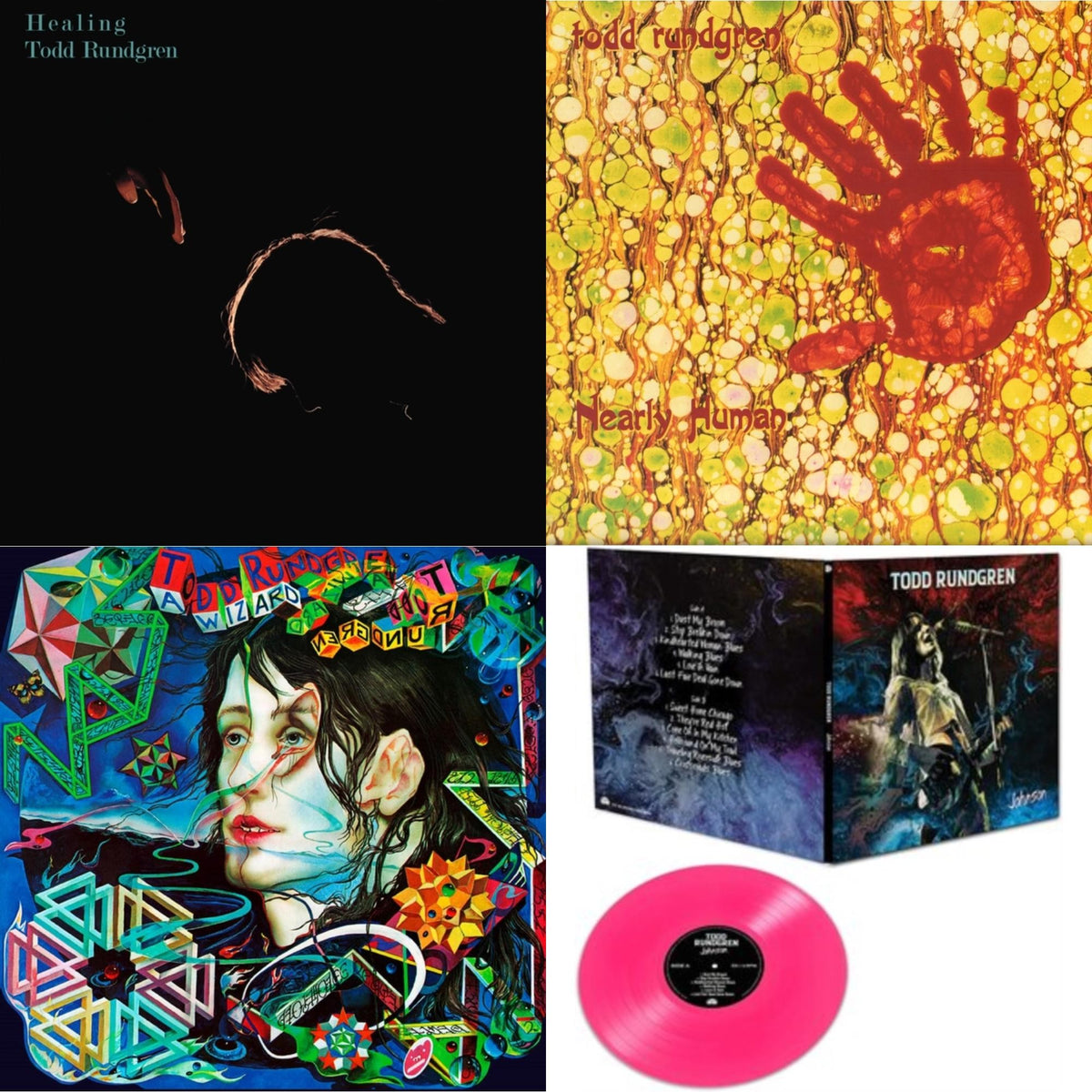 Healing (Clear LP Vinyl/Translucent Blue 7Inch) & Nearly Human (180G/Translucent Yellow LP Vinyl/Limited Tour Edition) & Wizard A True Star (Turquoise Blue Vinyl/Limited/2LP/Tour Edition/Gatefold Cover/180G) & Johnson (Pink LP Vinyl)