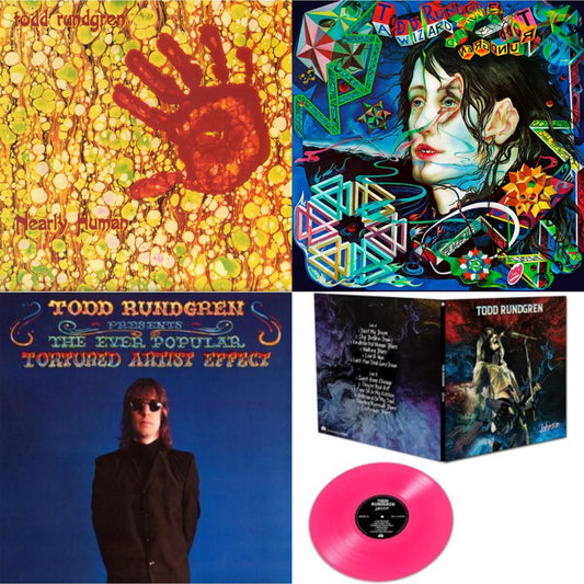 Todd Rundgren - Nearly Human (180G/Translucent Yellow LP Vinyl/Limited Tour Edition) & Wizard A True Star (Turquoise Blue Vinyl/Limited/2LP/Tour Edition/Gatefold Cover/180G) & Ever Popular Tortured Artist Effect (180G/Limited Edition/Gatefold Cover)