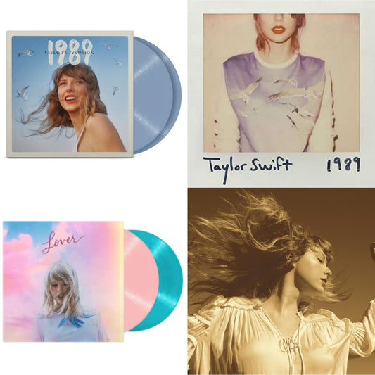 Fearless (Taylor's Version) (Gold Vinyl/3LP) & 1989 (Taylor's Version) (2LP/Crystal Skies Blue Vinyl) & Lover & 1989