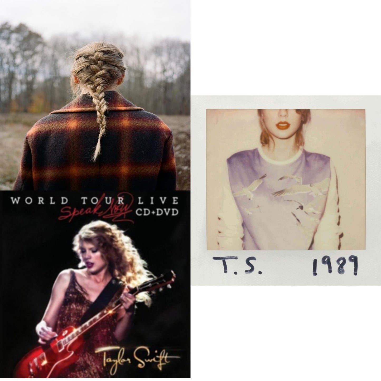 Evermore (X) & Speak Now World Tour Live (CD/DVD) & 1989