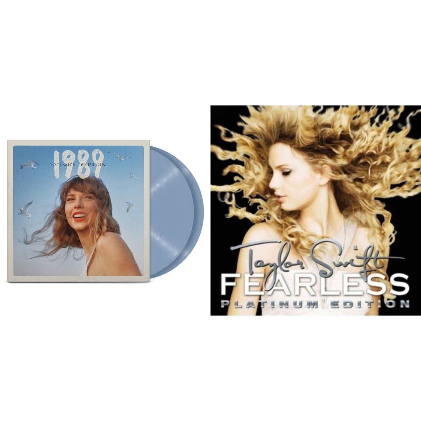 1989 (Taylor's Version) (2LP/Crystal Skies Blue Vinyl) & Fearless Platinum Edition