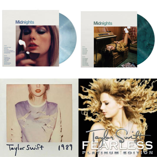 Midnights (X) (Moonstone Blue LP Vinyl) & Midnights (X) (Jade Green LP Vinyl) & 1989 & Fearless Platinum Edition