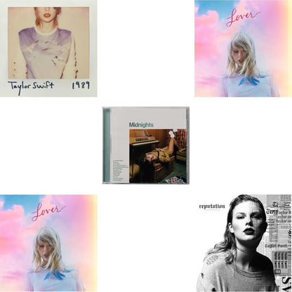 This is a 5 CD SKU bundle.
1.This CD is brand new.Format: CDMusic Style: Synth-popThis item's title is: Midnights (X) (Jade Green CD)Artist: Taylor SwiftLabel: REPUBLICBarcode: 602445790104Release Date: 10/21/2022
2.This CD is brand new.
