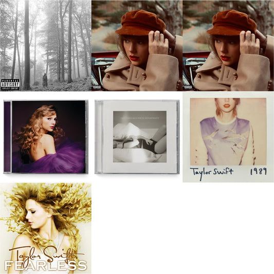 This is a 7 CD SKU bundle.
1.This CD is brand new.Format: CDMusic Style: VocalThis item's title is: Folklore (X)Artist: Taylor SwiftLabel: REPUBLICBarcode: 602435034805Release Date: 8/7/2020
2.This CD is brand new.