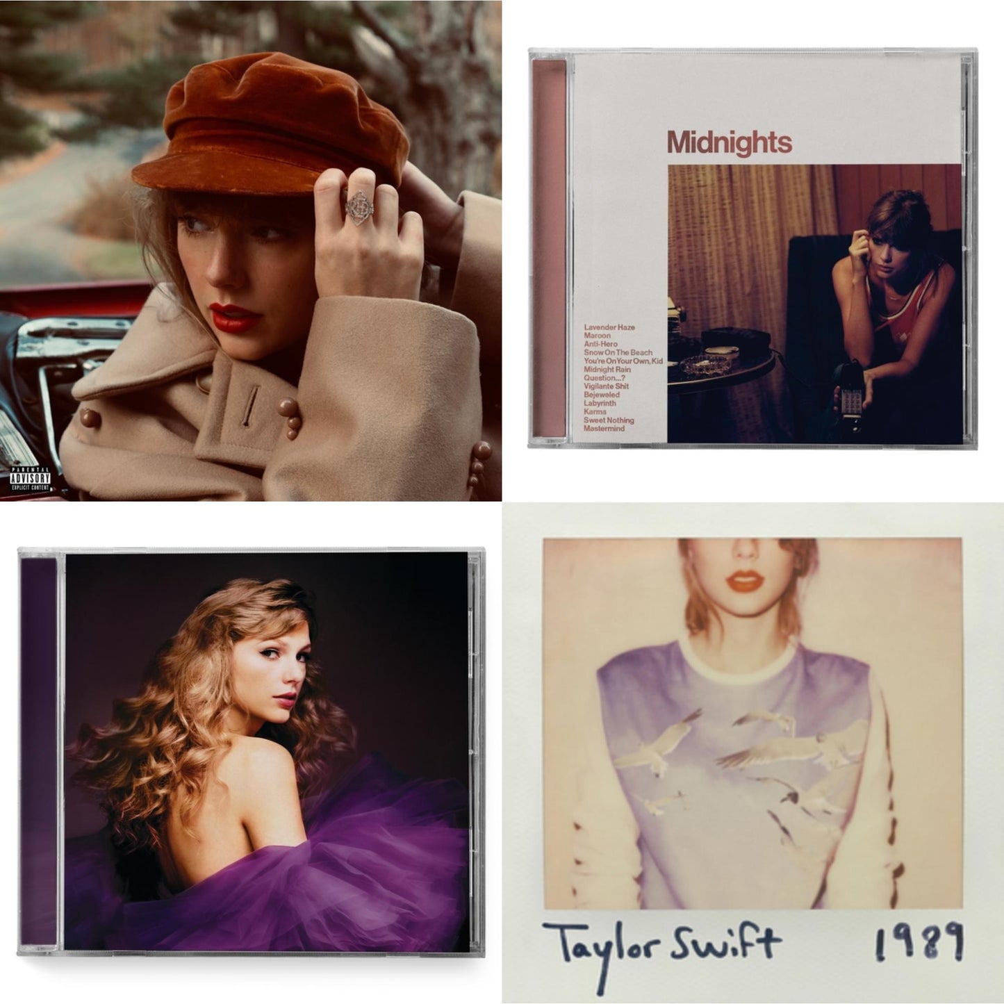 This is a 4 CD SKU bundle.
1.This CD is brand new.Format: CDMusic Style: BalladThis item's title is: Red (Taylor's Version) (Edited) (2CD)Artist: Taylor SwiftLabel: REPUBLICBarcode: 602438737635Release Date: 11/12/2021
2.This CD is brand new.