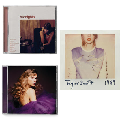 This is a 3 CD SKU bundle.
1.This CD is brand new.Format: CDMusic Style: Synth-popThis item's title is: Midnights (X) (Blood Moon CD)Artist: Taylor SwiftLabel: REPUBLICBarcode: 602445790111Release Date: 10/21/2022
2.This CD is brand new.