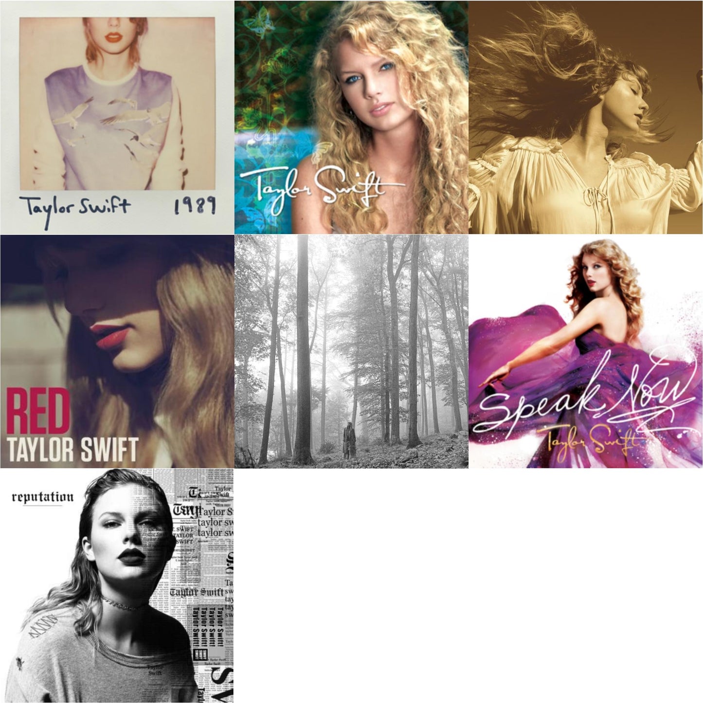 This is a 7 CD SKU bundle.
1.This CD is brand new.Format: CDMusic Style: VocalThis item's title is: Folklore (Edited)Artist: Taylor SwiftLabel: REPUBLICBarcode: 602435034799Release Date: 8/7/2020
2.This CD is brand new.