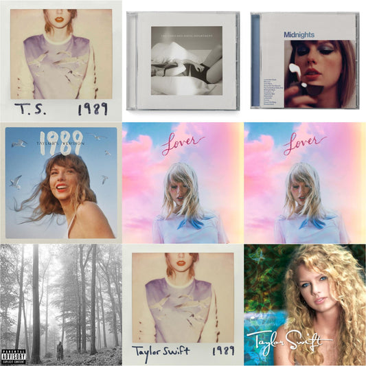 This is a 9 CD SKU bundle.
1.This CD is brand new.Format: CDMusic Style: VocalThis item's title is: Folklore (X)Artist: Taylor SwiftLabel: REPUBLICBarcode: 602435034805Release Date: 8/7/2020
2.This CD is brand new.