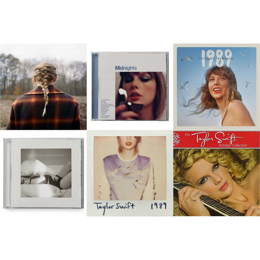 This is a 6 CD SKU bundle.
1.This CD is brand new.Format: CDThis item's title is: Evermore (Edited)Artist: Taylor SwiftLabel: Republic RecordsBarcode: 602435649009Release Date: 12/18/2020
2.This CD is brand new.