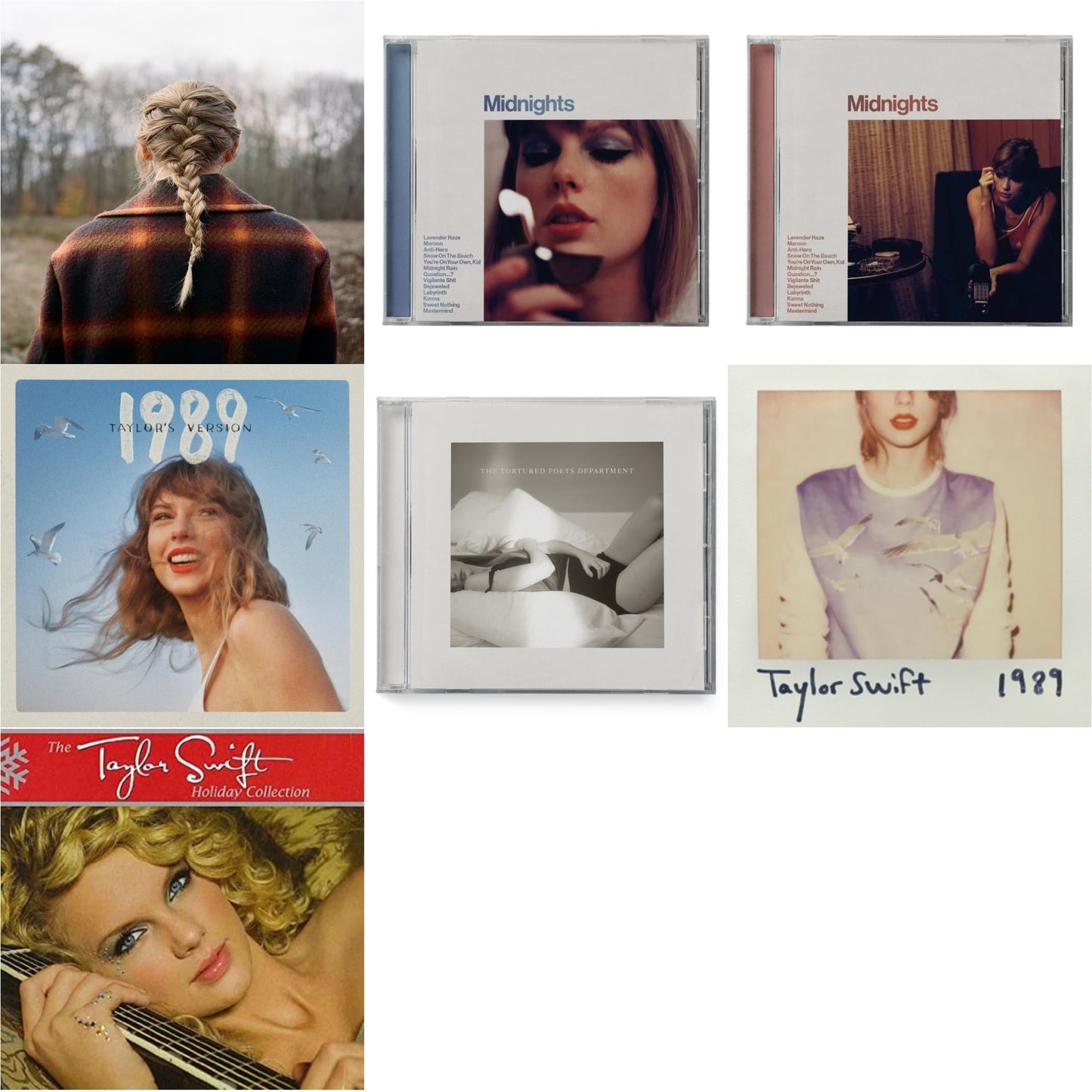 This is a 7 CD SKU bundle.
1.This CD is brand new.Format: CDThis item's title is: Evermore (Edited)Artist: Taylor SwiftLabel: Republic RecordsBarcode: 602435649009Release Date: 12/18/2020
2.This CD is brand new.