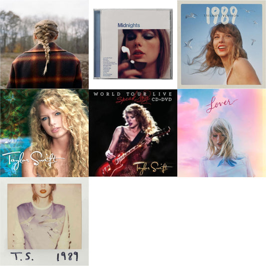 This is a 7 CD SKU bundle.
1.This CD is brand new.Format: CDThis item's title is: Evermore (Edited)Artist: Taylor SwiftLabel: Republic RecordsBarcode: 602435649009Release Date: 12/18/2020
2.This CD is brand new.