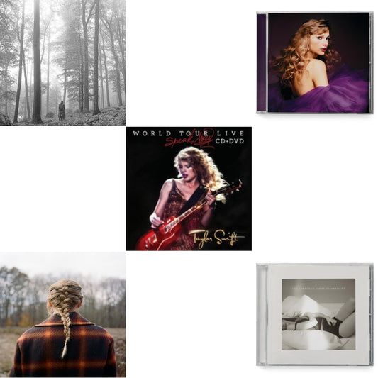 Folklore (Edited) & Evermore (X) & Speak Now (Taylor's Version) (2CD) & Tortured Poets Department (X) (Manuscript- Bonus Track) & Speak Now World Tour Live (CD/DVD)