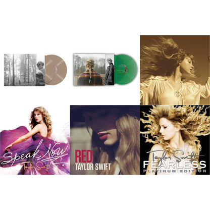 This is a 6 LP Vinyl SKU bundle.
1.This LP Vinyl is brand new.Format: LP VinylMusic Style: VocalThis item's title is: Folklore (X) (Beige Vinyl/2LP)Artist: Taylor SwiftLabel: Republic RecordsBarcode: 602435034881Release Date: 7/23/2021
2.This LP Vinyl is brand new.