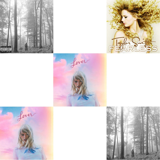 This is a 5 CD SKU bundle.
1.This CD is brand new.Format: CDMusic Style: VocalThis item's title is: Folklore (Edited)Artist: Taylor SwiftLabel: REPUBLICBarcode: 602435034799Release Date: 8/7/2020
2.This CD is brand new.