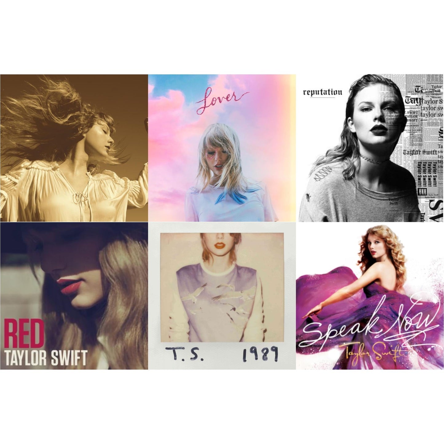 This is a 6 CD SKU bundle.
1.This CD is brand new.Format: CDMusic Style: Rock & RollThis item's title is: Fearless (Taylor's Version) (2CD)Artist: Taylor SwiftBarcode: 602435845098Release Date: 4/9/2021
2.This CD is brand new.
