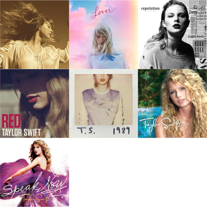 This is a 7 CD SKU bundle.
1.This CD is brand new.Format: CDMusic Style: Rock & RollThis item's title is: Fearless (Taylor's Version) (2CD)Artist: Taylor SwiftBarcode: 602435845098Release Date: 4/9/2021
2.This CD is brand new.