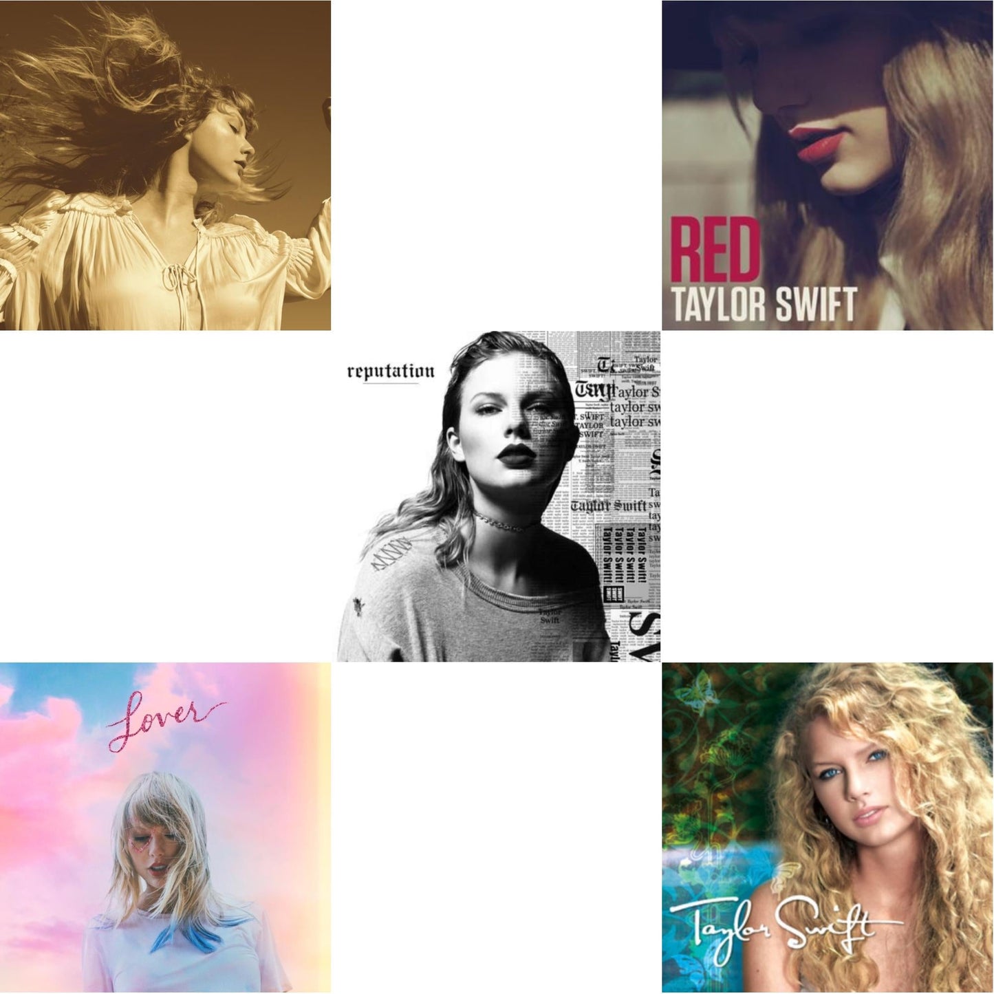 This is a 5 CD SKU bundle.
1.This CD is brand new.Format: CDMusic Style: Rock & RollThis item's title is: Fearless (Taylor's Version) (2CD)Artist: Taylor SwiftBarcode: 602435845098Release Date: 4/9/2021
2.This CD is brand new.