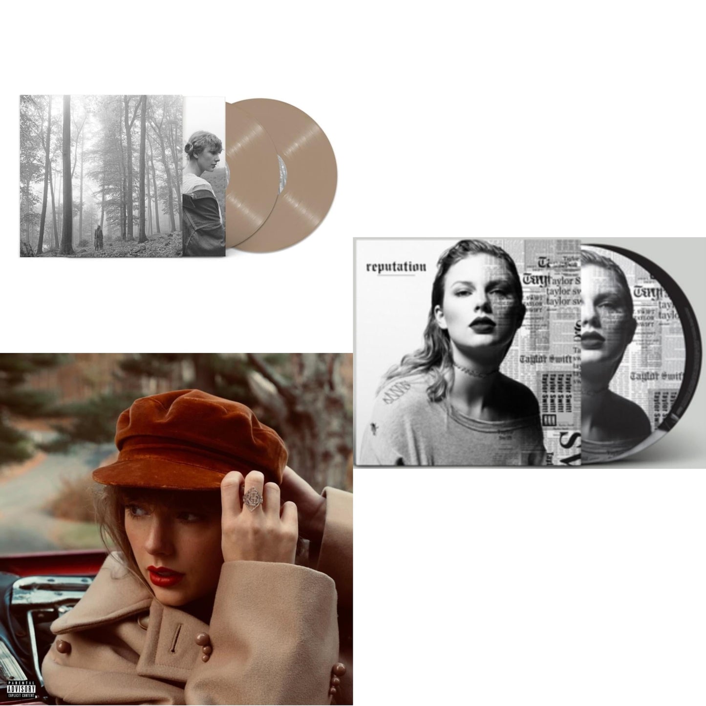 This is a 3 LP Vinyl SKU bundle.
1.This LP Vinyl is brand new.Format: LP VinylMusic Style: VocalThis item's title is: Folklore (X) (Beige Vinyl/2LP)Artist: Taylor SwiftLabel: Republic RecordsBarcode: 602435034881Release Date: 7/23/2021
2.This LP Vinyl is brand new.