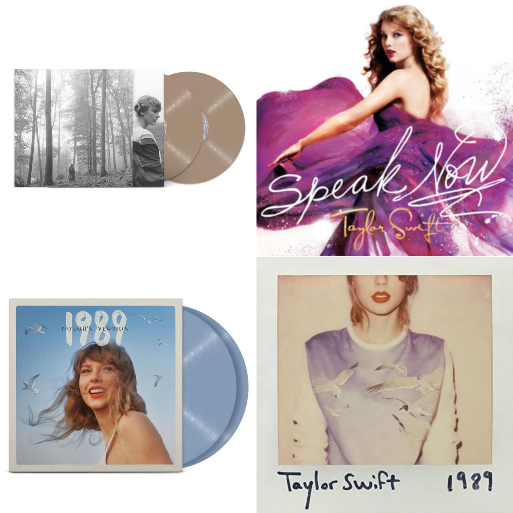 This is a 4 LP Vinyl SKU bundle.
1.This LP Vinyl is brand new.Format: LP VinylMusic Style: VocalThis item's title is: Folklore (X) (Beige Vinyl/2LP)Artist: Taylor SwiftLabel: Republic RecordsBarcode: 602435034881Release Date: 7/23/2021
2.This LP Vinyl is brand new.