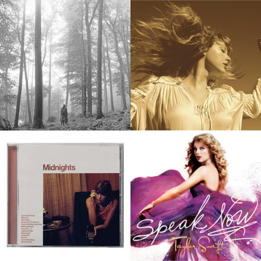 This is a 4 CD SKU bundle.
1.This CD is brand new.Format: CDMusic Style: VocalThis item's title is: Folklore (Edited)Artist: Taylor SwiftLabel: REPUBLICBarcode: 602435034799Release Date: 8/7/2020
2.This CD is brand new.