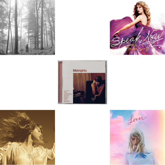 This is a 5 CD SKU bundle.
1.This CD is brand new.Format: CDMusic Style: VocalThis item's title is: Folklore (Edited)Artist: Taylor SwiftLabel: REPUBLICBarcode: 602435034799Release Date: 8/7/2020
2.This CD is brand new.