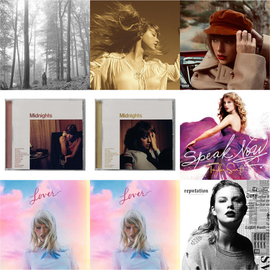 This is a 9 CD SKU bundle.
1.This CD is brand new.Format: CDMusic Style: VocalThis item's title is: Folklore (Edited)Artist: Taylor SwiftLabel: REPUBLICBarcode: 602435034799Release Date: 8/7/2020
2.This CD is brand new.
