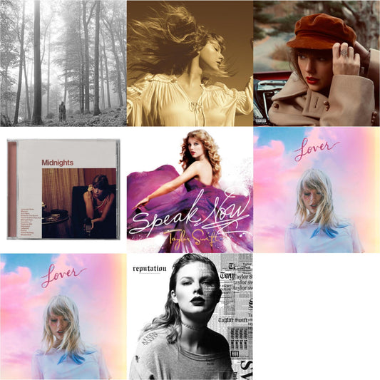 This is a 8 CD SKU bundle.
1.This CD is brand new.Format: CDMusic Style: VocalThis item's title is: Folklore (Edited)Artist: Taylor SwiftLabel: REPUBLICBarcode: 602435034799Release Date: 8/7/2020
2.This CD is brand new.