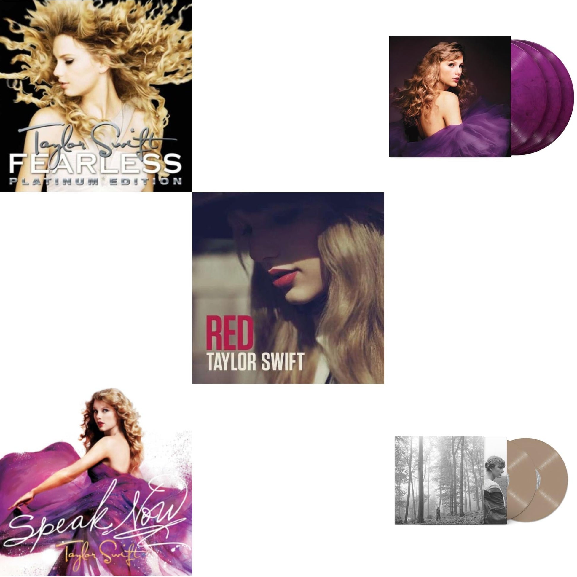 This is a 5 LP Vinyl SKU bundle.
1.This LP Vinyl is brand new.Format: LP VinylMusic Style: VocalThis item's title is: Folklore (X) (Beige Vinyl/2LP)Artist: Taylor SwiftLabel: Republic RecordsBarcode: 602435034881Release Date: 7/23/2021
2.This LP Vinyl is brand new.