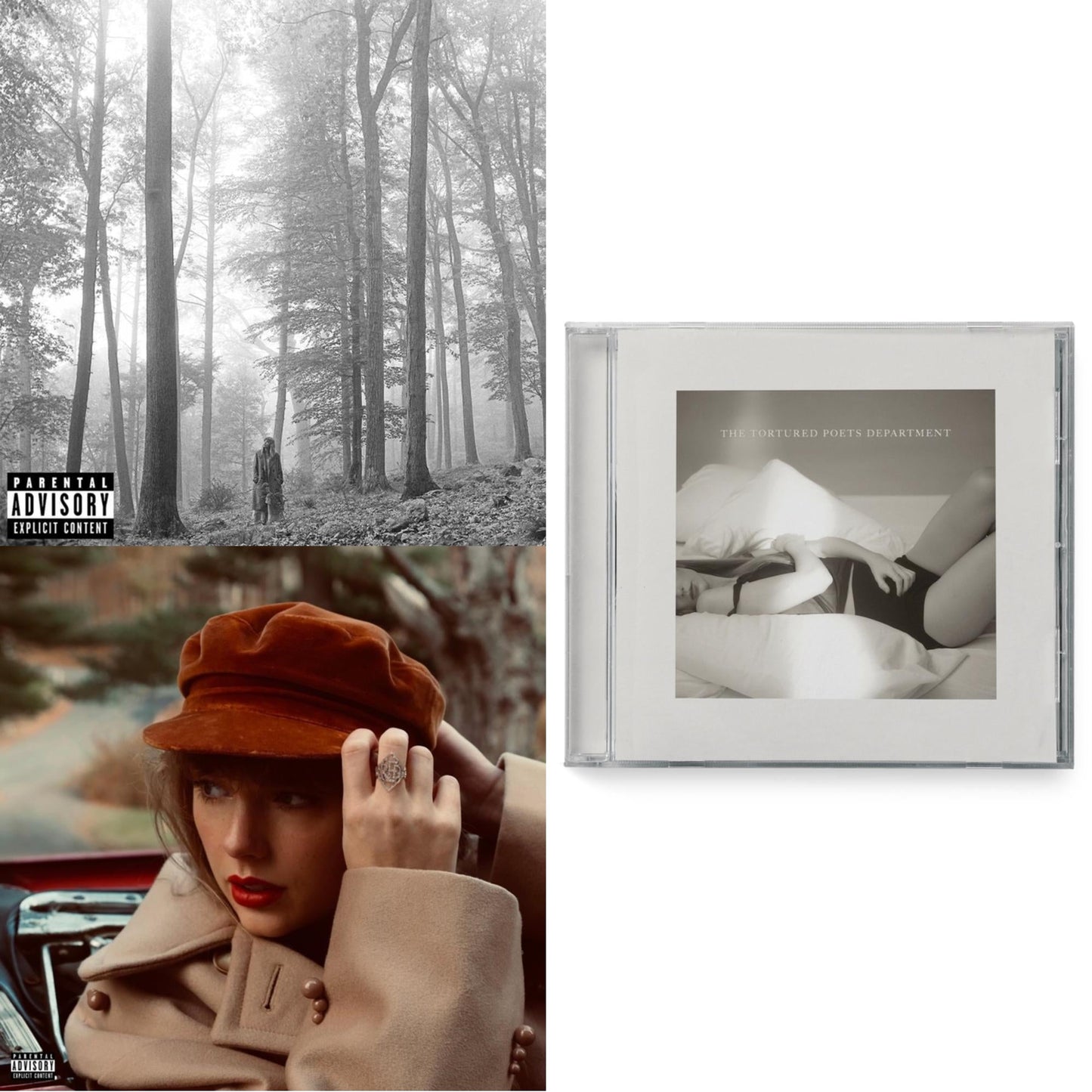 Folklore (X) & Red (Taylor's Version) (Edited) (2CD) & Tortured Poets Department (X) (Manuscript- Bonus Track)