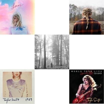This is a 5 CD SKU bundle.
1.This CD is brand new.Format: CDMusic Style: VocalThis item's title is: Folklore (Edited)Artist: Taylor SwiftLabel: REPUBLICBarcode: 602435034799Release Date: 8/7/2020
2.This CD is brand new.