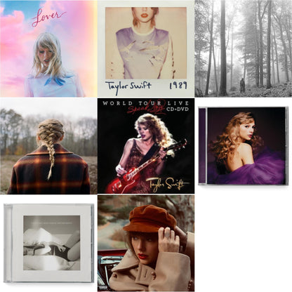 This is a 8 CD SKU bundle.
1.This CD is brand new.Format: CDMusic Style: VocalThis item's title is: Folklore (Edited)Artist: Taylor SwiftLabel: REPUBLICBarcode: 602435034799Release Date: 8/7/2020
2.This CD is brand new.