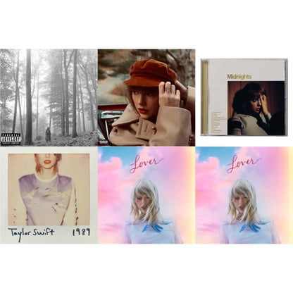 Folklore (X) & Red (Taylor's Version) (X) (2CD) & Midnights (X) (Mahogany CD) & 1989 & Lover (Deluxe) (Version 2) & Lover
