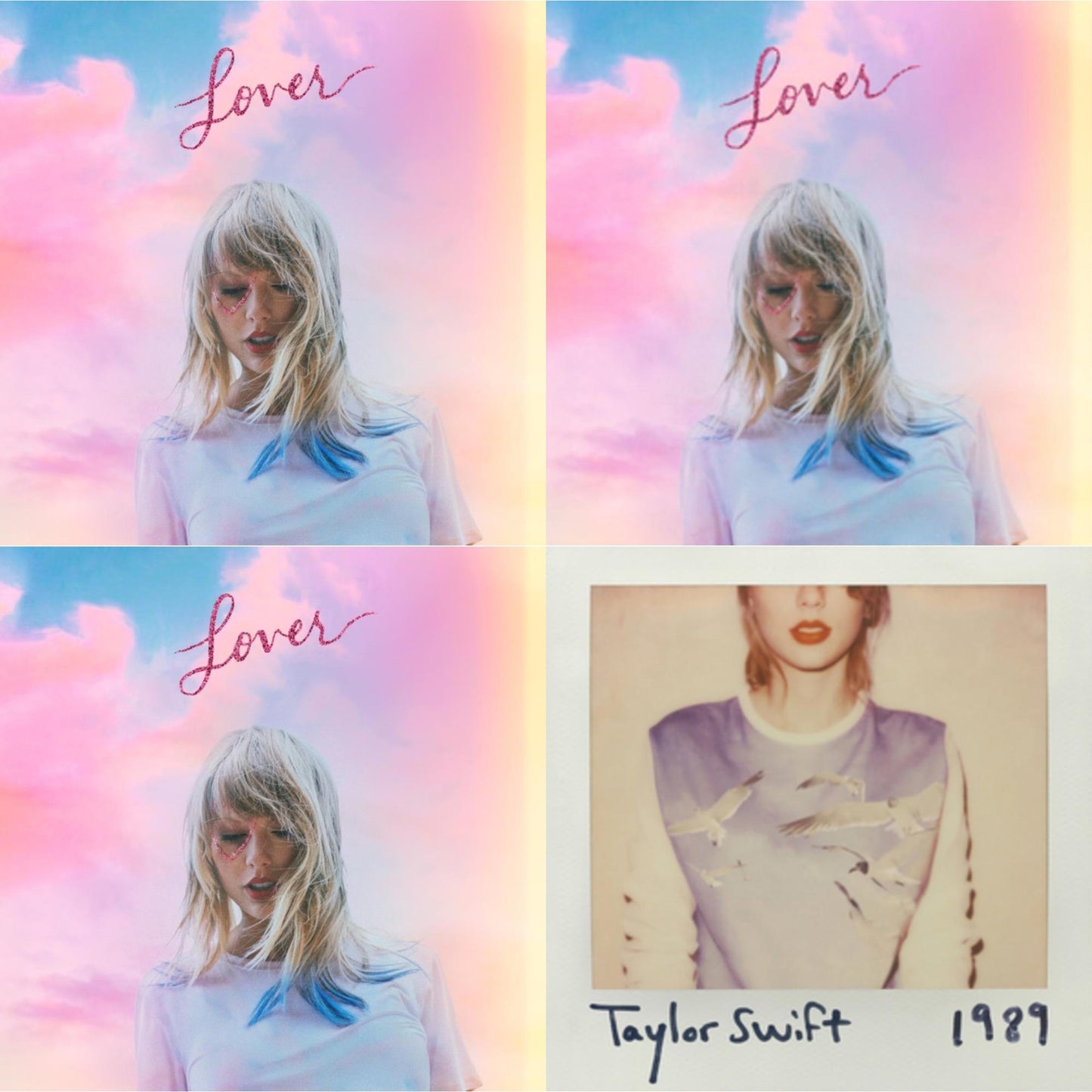This is a 4 CD SKU bundle.
1.This CD is brand new.Format: CDThis item's title is: 1989Artist: Taylor SwiftLabel: Rock/PopBarcode: 602547071668Release Date: 10/27/2014
2.This CD is brand new.