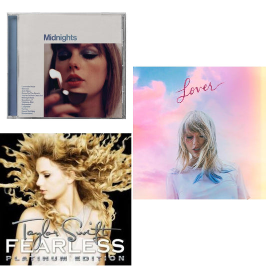 Midnights (X) (Moonstone Blue CD) & Fearless & Lover (Deluxe) (Version 2)