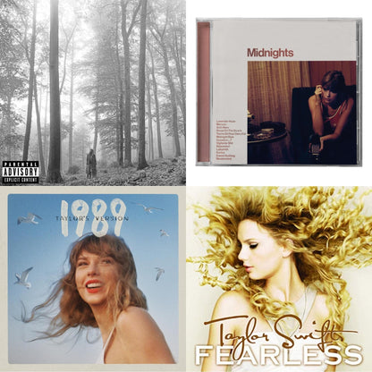 This is a 4 CD SKU bundle.
1.This CD is brand new.Format: CDMusic Style: VocalThis item's title is: Folklore (X)Artist: Taylor SwiftLabel: REPUBLICBarcode: 602435034805Release Date: 8/7/2020
2.This CD is brand new.