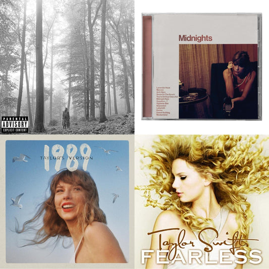 This is a 4 CD SKU bundle.
1.This CD is brand new.Format: CDMusic Style: VocalThis item's title is: Folklore (X)Artist: Taylor SwiftLabel: REPUBLICBarcode: 602435034805Release Date: 8/7/2020
2.This CD is brand new.