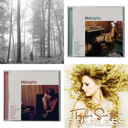 This is a 4 CD SKU bundle.
1.This CD is brand new.Format: CDMusic Style: VocalThis item's title is: Folklore (Edited)Artist: Taylor SwiftLabel: REPUBLICBarcode: 602435034799Release Date: 8/7/2020
2.This CD is brand new.