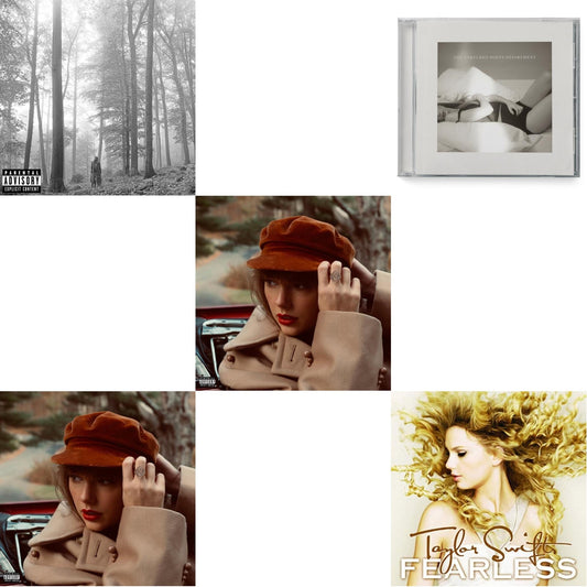 This is a 5 CD SKU bundle.
1.This CD is brand new.Format: CDMusic Style: VocalThis item's title is: Folklore (X)Artist: Taylor SwiftLabel: REPUBLICBarcode: 602435034805Release Date: 8/7/2020
2.This CD is brand new.