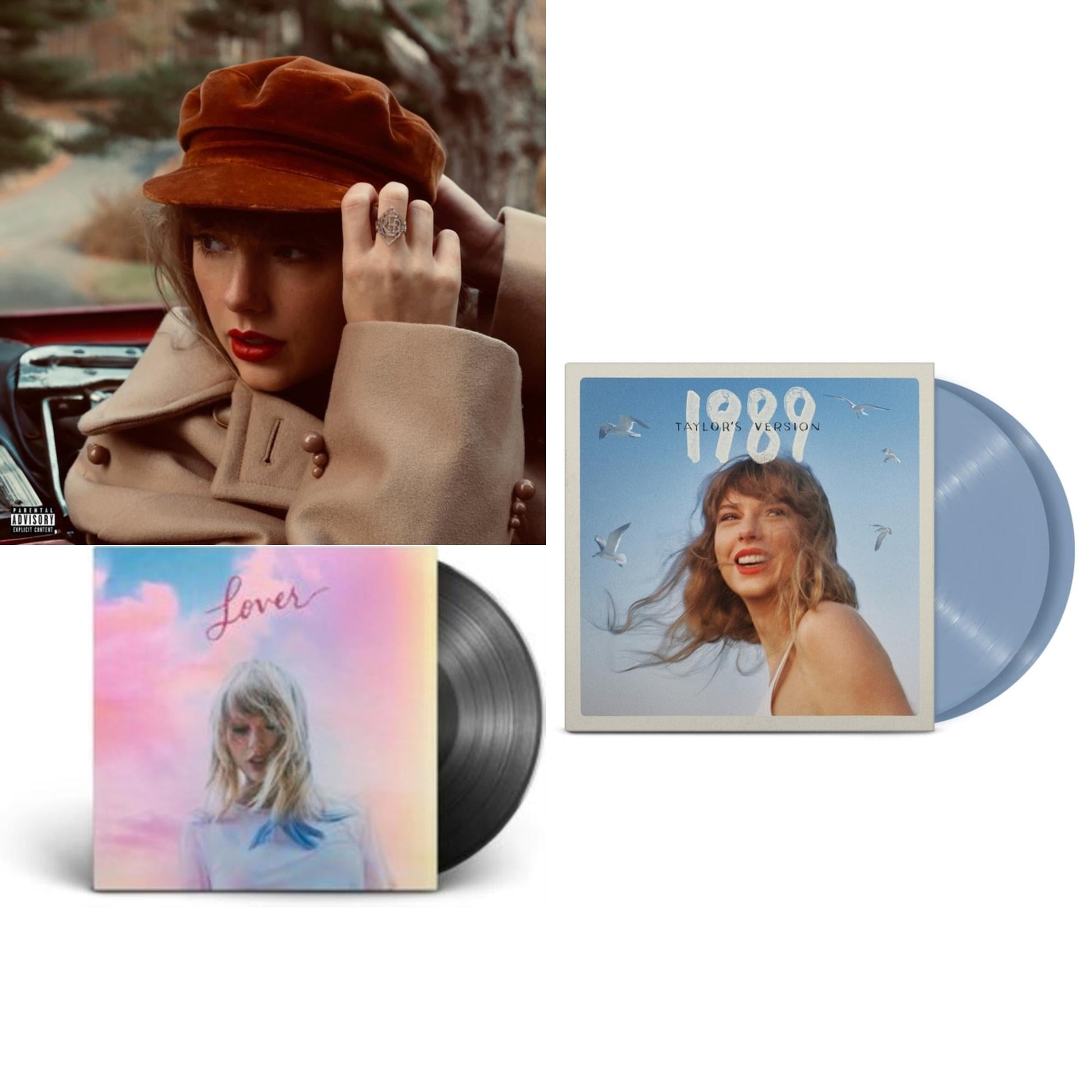 This is a 3 LP Vinyl SKU bundle.
1.This LP Vinyl is brand new.Format: LP VinylMusic Style: BalladThis item's title is: Red (Taylor's Version) (4LP)Artist: Taylor SwiftLabel: REPUBLICBarcode: 602438633258Release Date: 11/12/2021
2.This LP Vinyl is brand new.