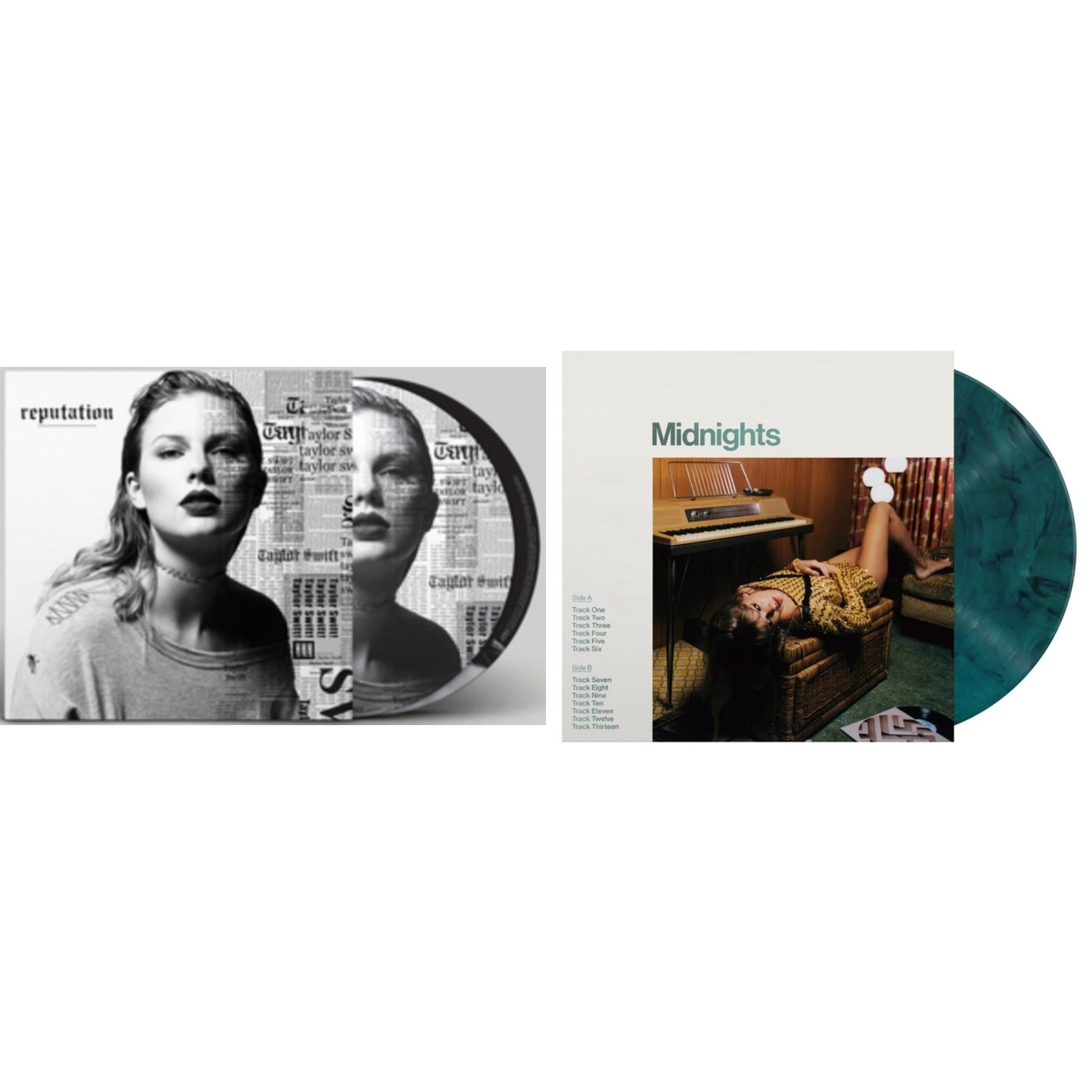 This is a 2 LP Vinyl SKU bundle.
1.This LP Vinyl is brand new.Format: LP VinylMusic Style: Indie PopThis item's title is: Midnights (X) (Jade Green LP Vinyl)Artist: Taylor SwiftLabel: REPUBLICBarcode: 602445790050Release Date: 10/21/2022
2.This LP Vinyl is brand new.
