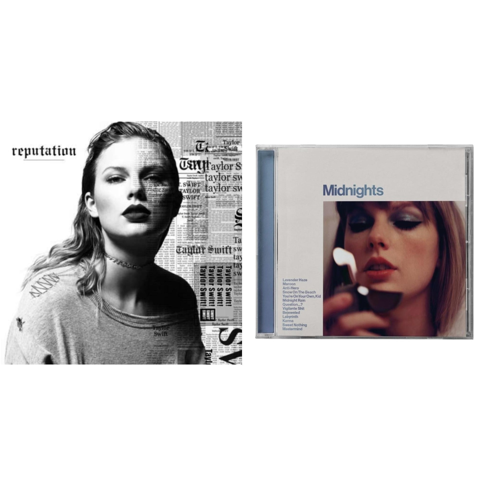 This is a 2 CD SKU bundle.
1.This CD is brand new.Format: CDThis item's title is: Midnights (X) (Moonstone Blue CD)Artist: Taylor SwiftLabel: REPUBLICBarcode: 602445790098Release Date: 10/21/2022
2.This CD is brand new.
