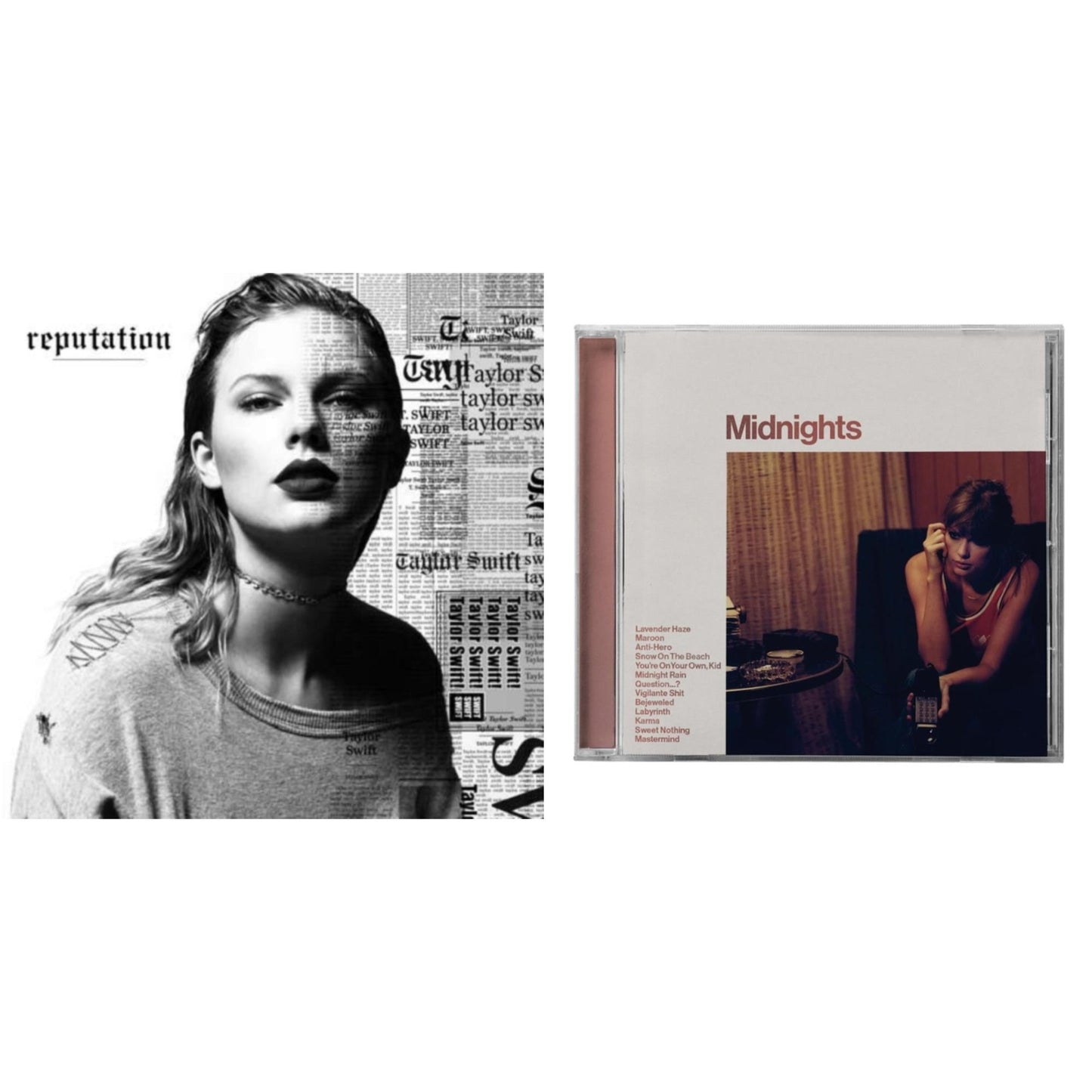 This is a 2 CD SKU bundle.
1.This CD is brand new.Format: CDMusic Style: Synth-popThis item's title is: Midnights (X) (Blood Moon CD)Artist: Taylor SwiftLabel: REPUBLICBarcode: 602445790111Release Date: 10/21/2022
2.This CD is brand new.