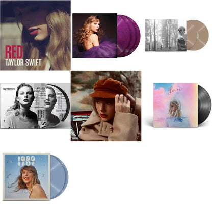 This is a 7 LP Vinyl SKU bundle.
1.This LP Vinyl is brand new.Format: LP VinylMusic Style: VocalThis item's title is: Folklore (X) (Beige Vinyl/2LP)Artist: Taylor SwiftLabel: Republic RecordsBarcode: 602435034881Release Date: 7/23/2021
2.This LP Vinyl is brand new.
