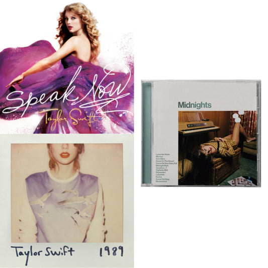 Midnights (X) (Jade Green CD) & Speak Now & 1989