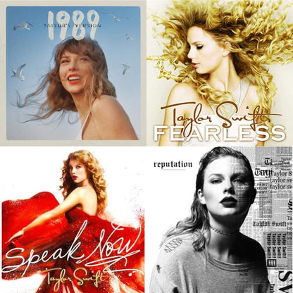This is a 4 CD SKU bundle.
1.This CD is brand new.Format: CDMusic Style: Synth-popThis item's title is: 1989 (Taylor's Version)Artist: Taylor SwiftLabel: TAYLOR SWIFT / REPUBLIC RECORDBarcode: 602455976567Release Date: 10/27/2023
2.This CD is brand new.