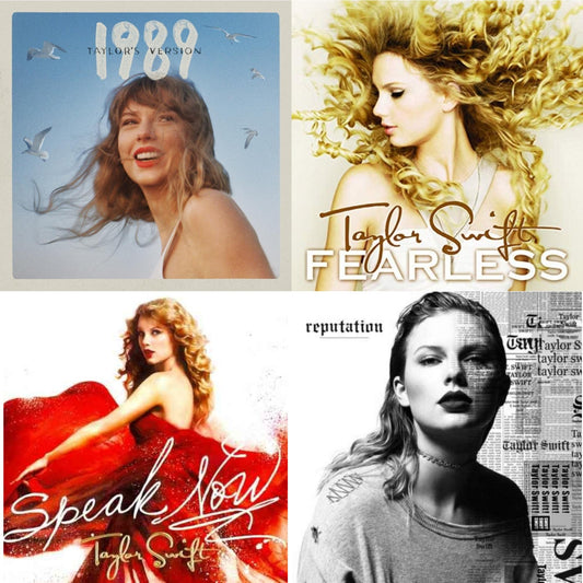 This is a 4 CD SKU bundle.
1.This CD is brand new.Format: CDMusic Style: Synth-popThis item's title is: 1989 (Taylor's Version)Artist: Taylor SwiftLabel: TAYLOR SWIFT / REPUBLIC RECORDBarcode: 602455976567Release Date: 10/27/2023
2.This CD is brand new.